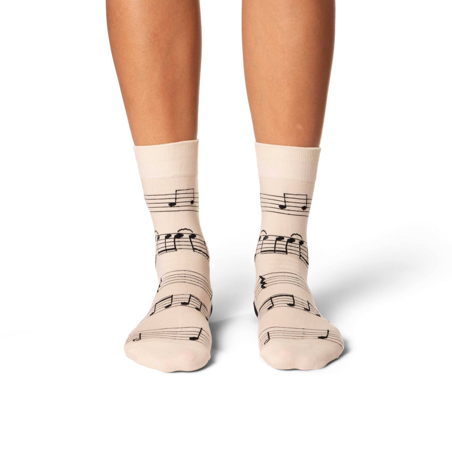 Good Luck Sock - Women's Sheet Music Socks: Shoe Size 5-9
