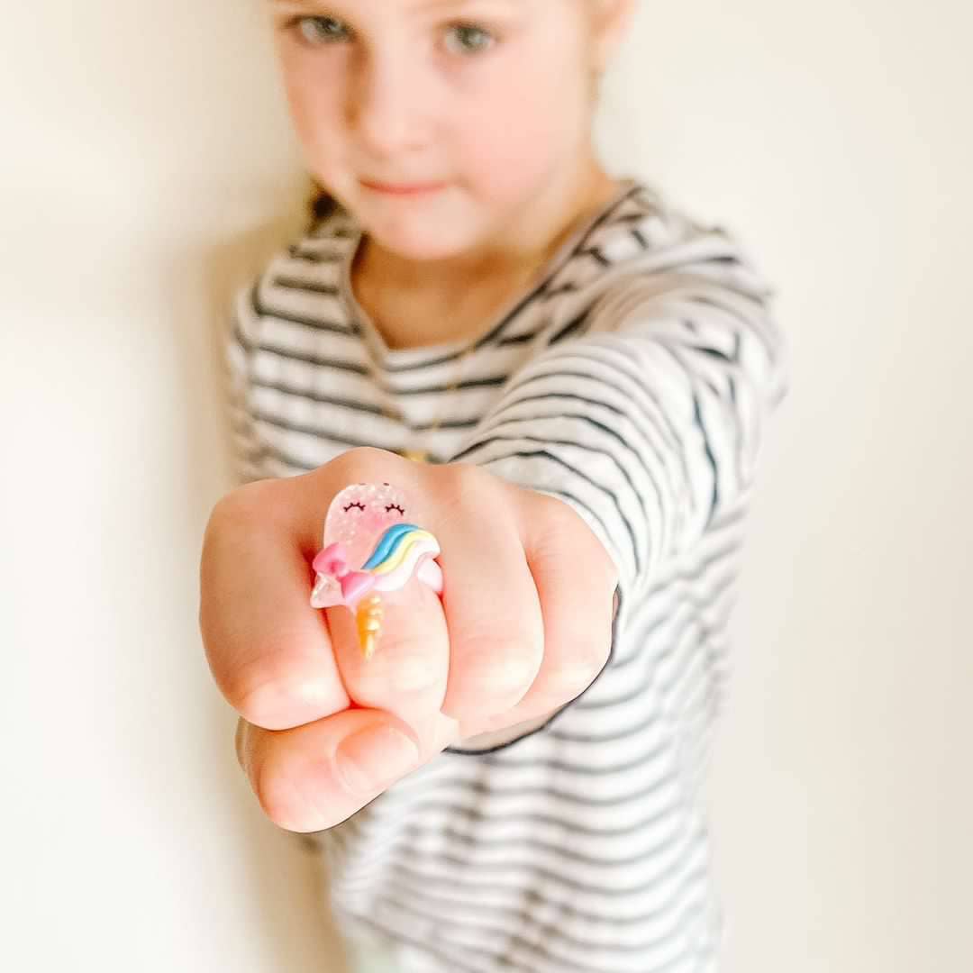 Shantiques Mini Creations - Kids Rings - Unicorns, Rainbows and Butterflies: 12