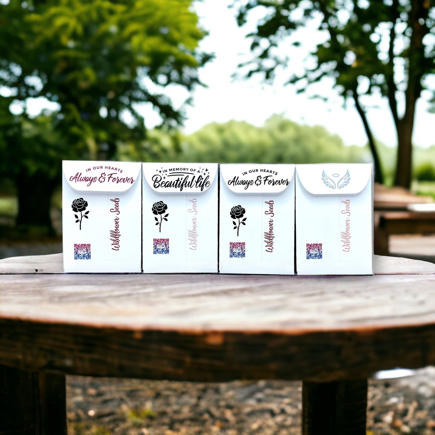 Memorial Seed Packages with Wildflowers