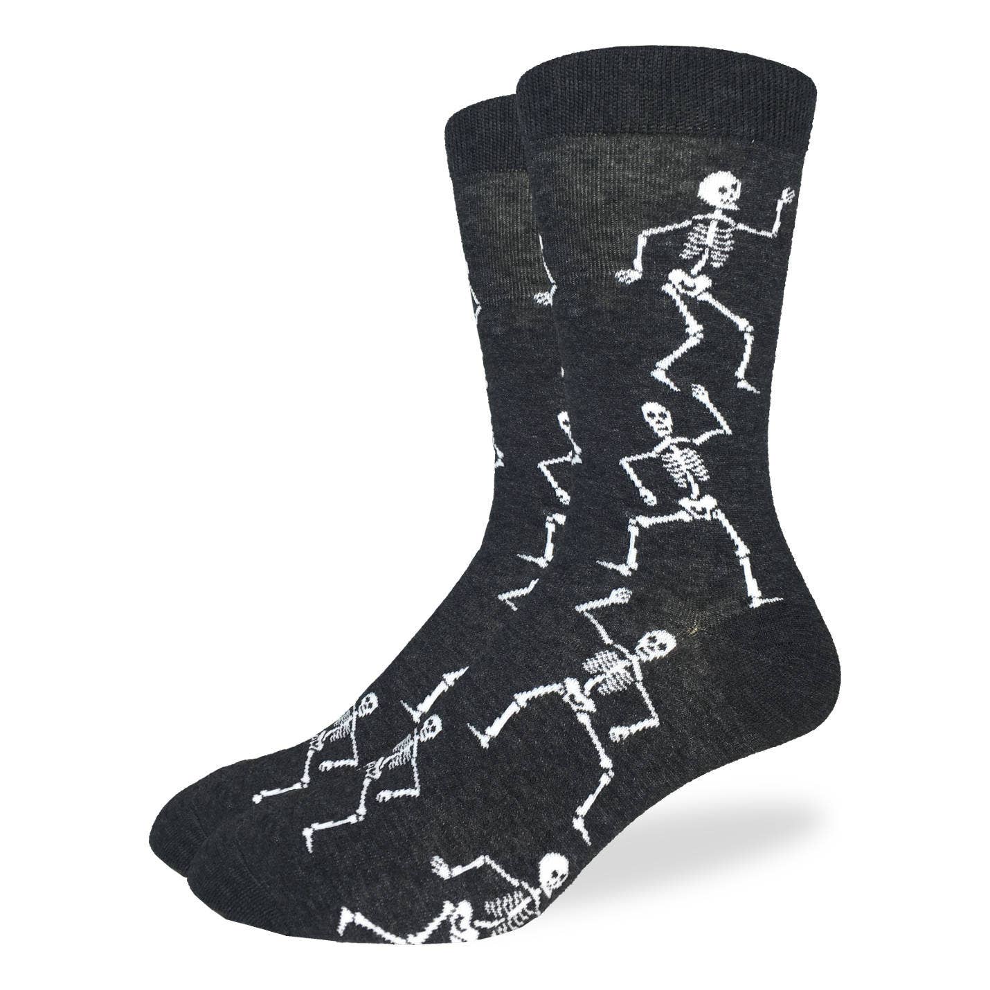 Good Luck Sock - Men's Dancing Skeleton Socks: Shoe Size 7-12