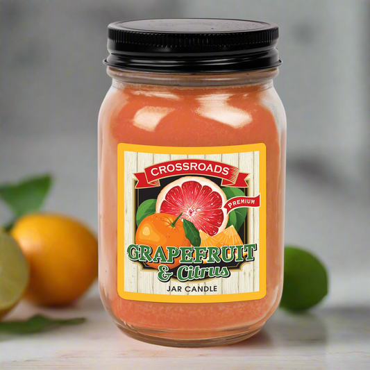 Grapefruit & Citrus 12oz (Pint) Country Classics Candle by Crossroads