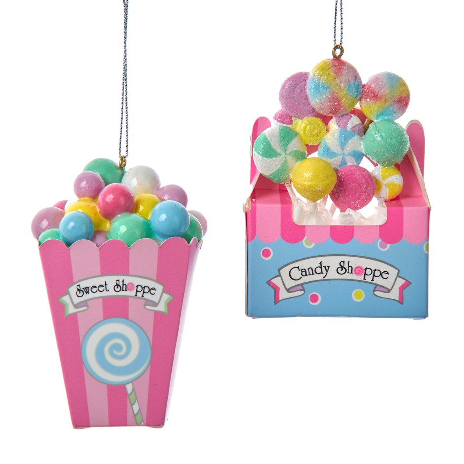 3.7"BUBBLE GUM/CANDY BOXES ORN 2/A