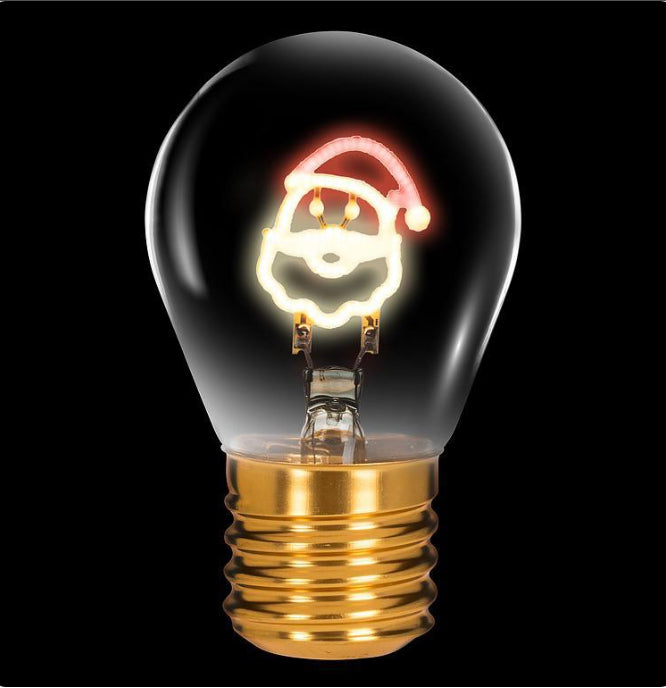 Santa Head Neon LED Lightbulb