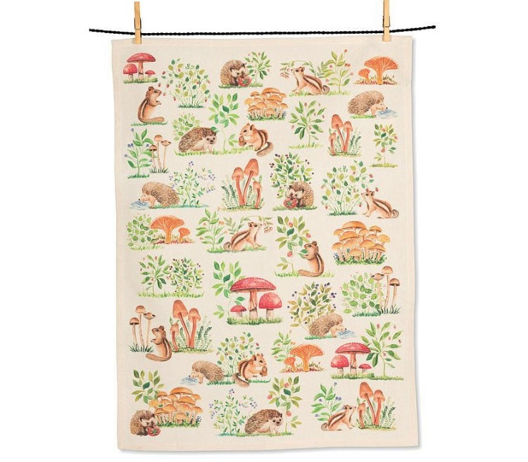 Mushrooms & Critters Kitchen Towel