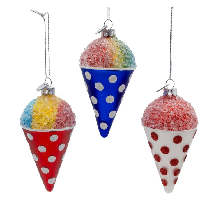 Noble Gems™ Glass Snow Cone Ornament