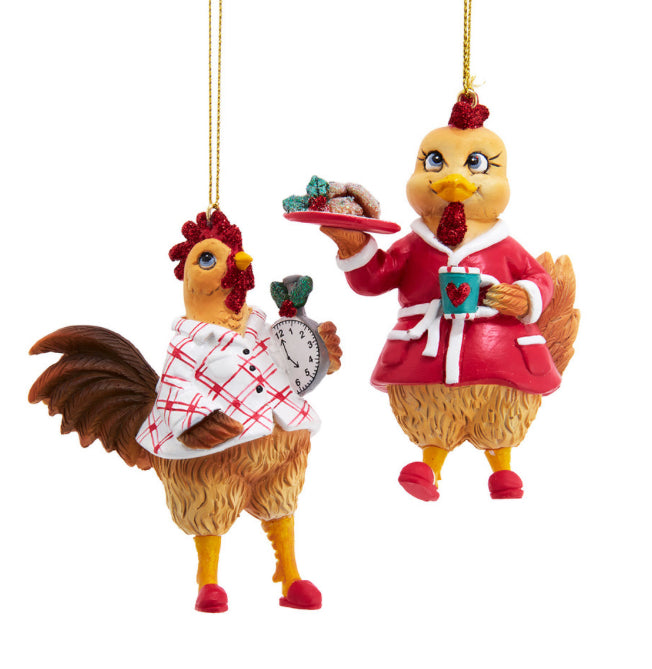 Chicken Pyjamas Ornament, D4969