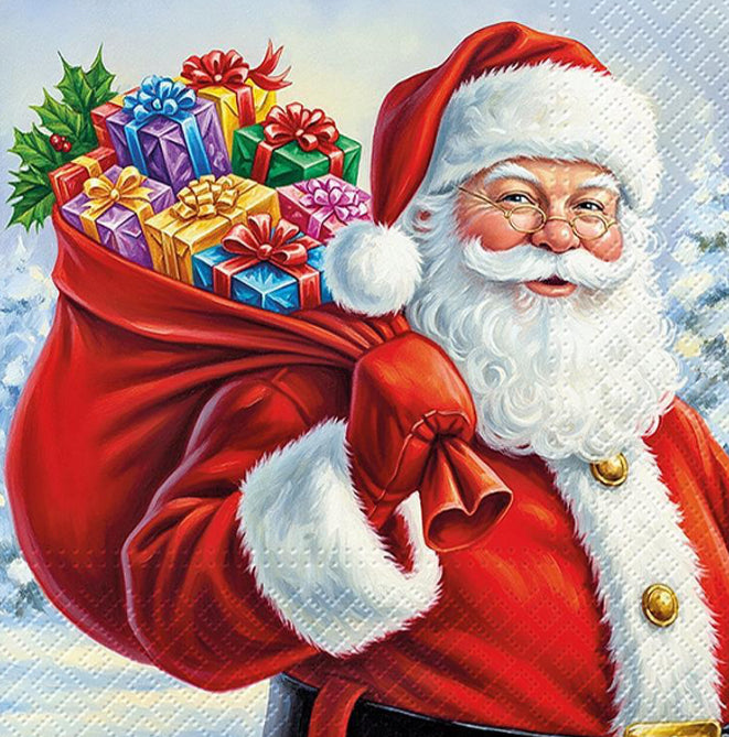Lunch Santa Surprise Napkins. 20 Pcs