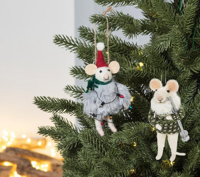 Winter Mouse Ornament