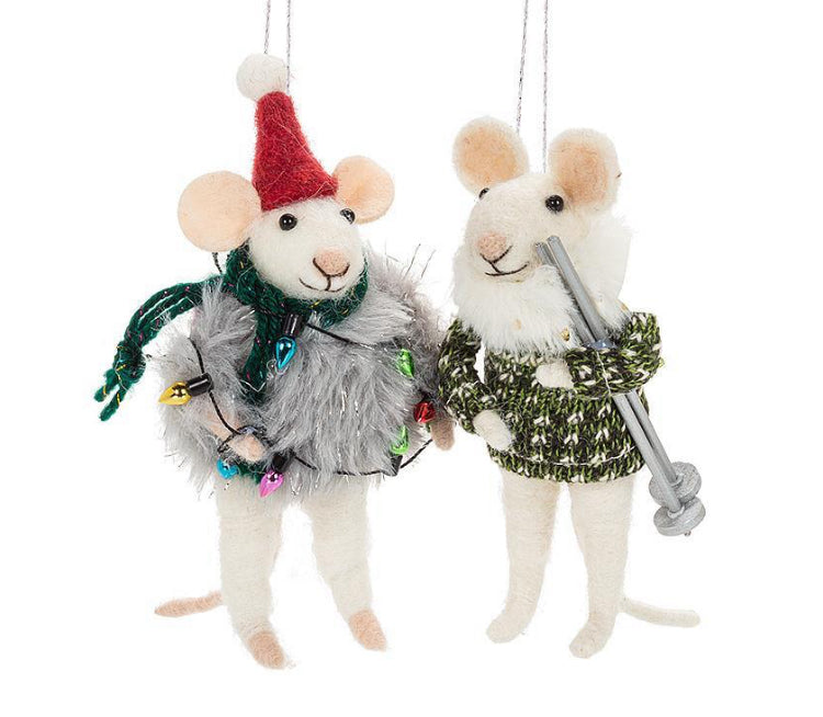 Winter Mouse Ornament
