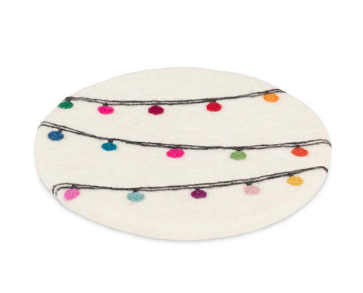 Festive Light-string Trivet