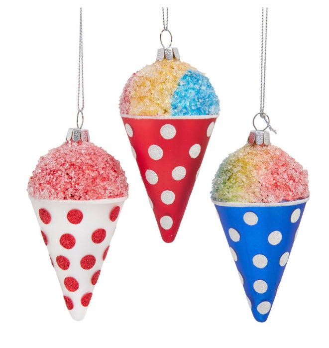 Noble Gems™ Glass Snow Cone Ornament