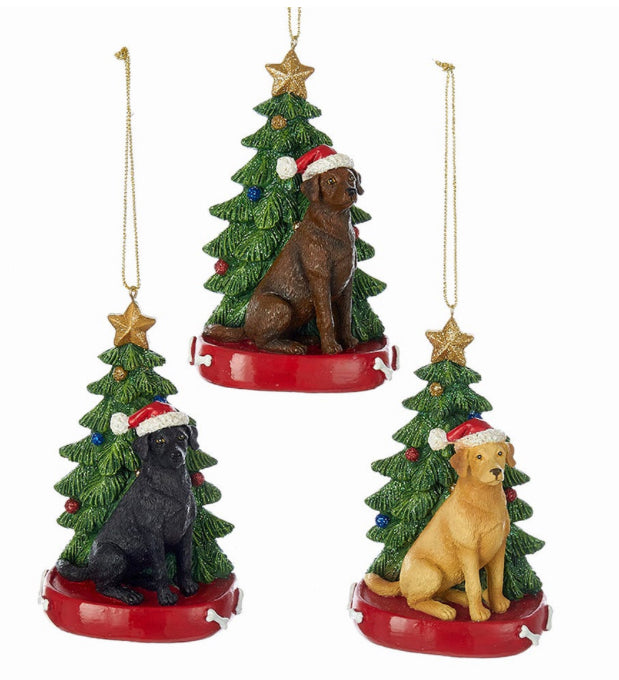 Labrador Retrievers with Christmas Tree Assorted