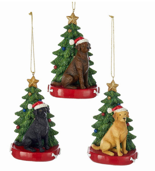 Labrador Retrievers with Christmas Tree Assorted