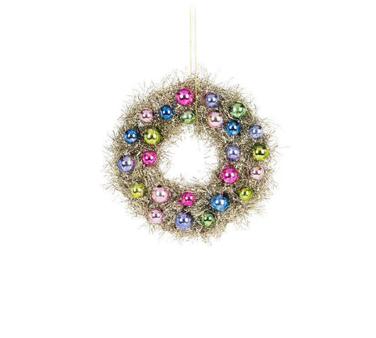 Small Ball & Tinsel Wreath Ornament
