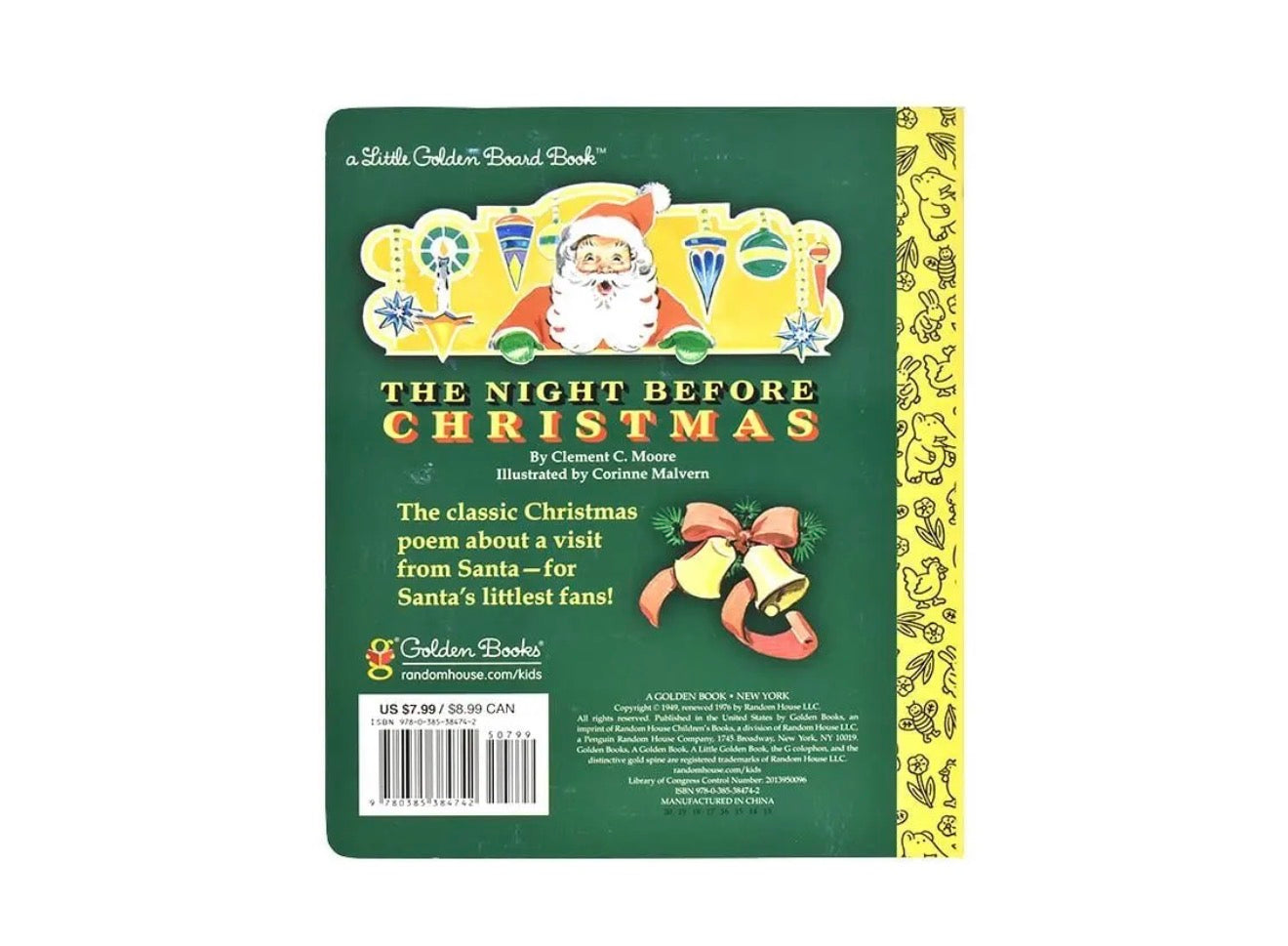 Twas The Night before Christmas Board Book