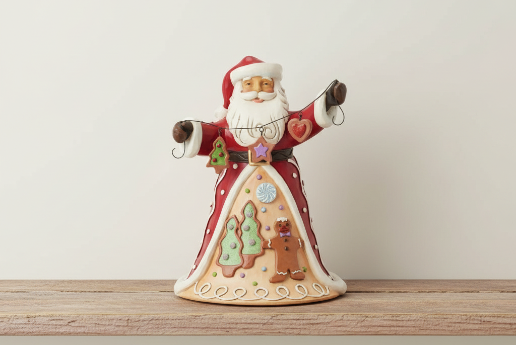 Gingerbread Santa Garland Figurine by Jim Shore