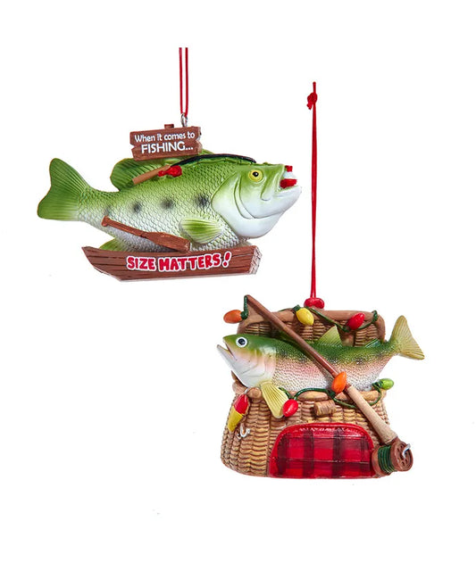 2.5" RESIN FISHING ORNAMENTS 2/ASSTD (sold individually)