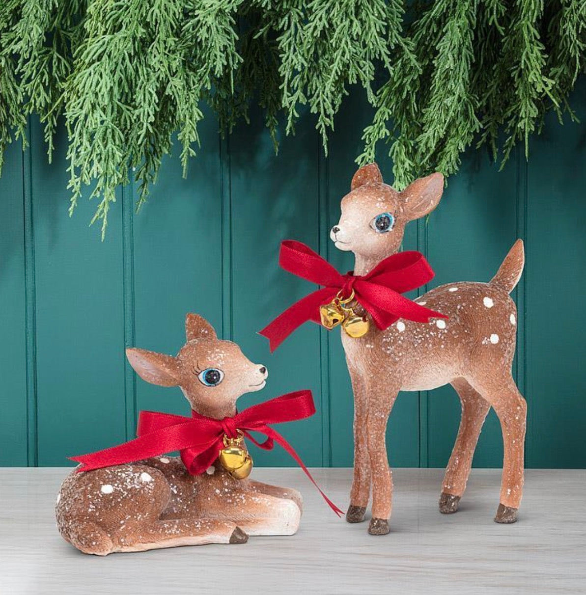 Vintage Look Deer. Set of 2