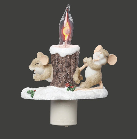 Charming Tails Stuck Mice Duo Night-Light #160430