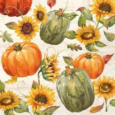 Glory Harvest Cream Paper Napkins by IHR
