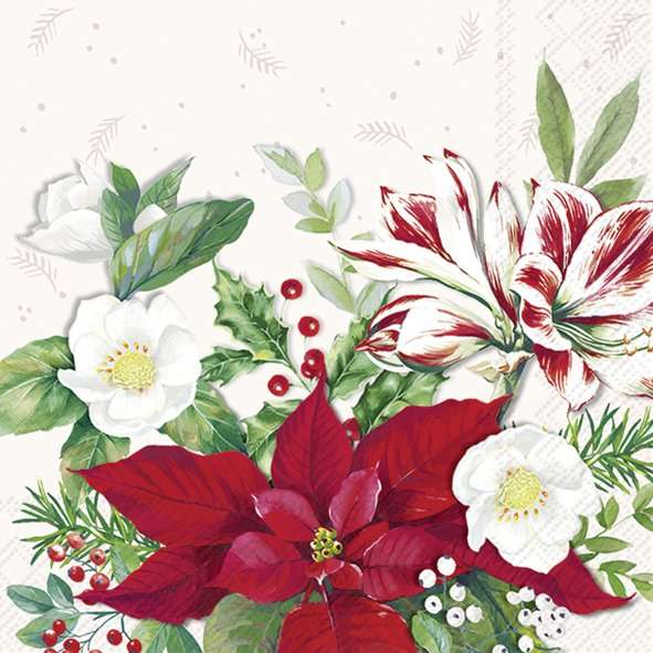 Christmas 2026 Lunch Paper Napkin Collection, IHR Company-Large Variety (sold individually)