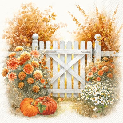 IHR Paper Napkins, AUTUMN GARDEN cream