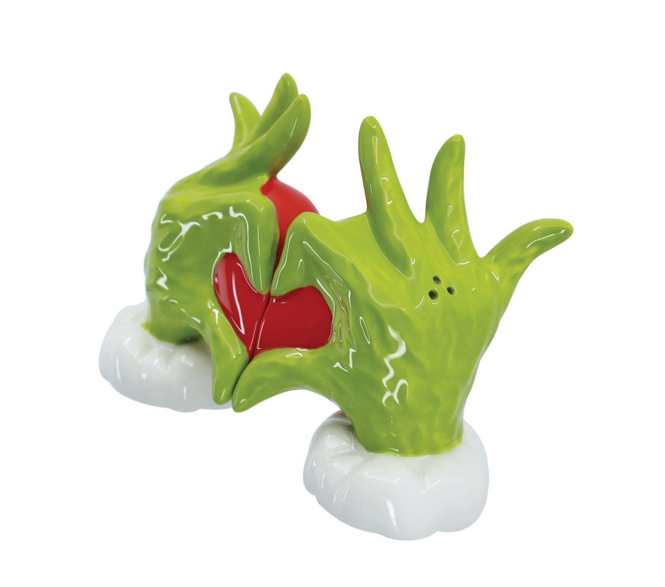 Grinch Heart Hands Salt & Pepper Set