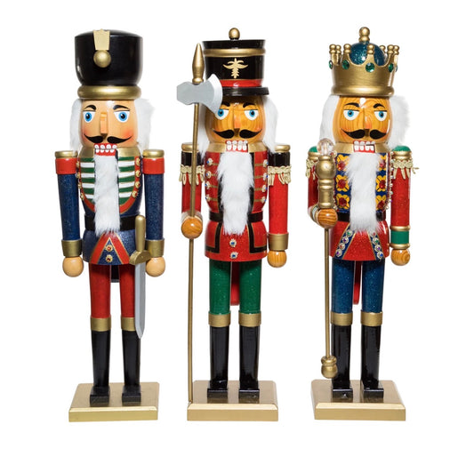 20“ King And Soldier Nutcrackers, 3 Assorted (sold individually) #C1015