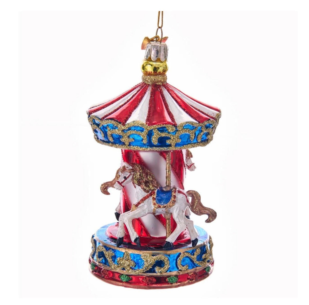 Noble Gems™ Carousel Glass Ornament #NB1360