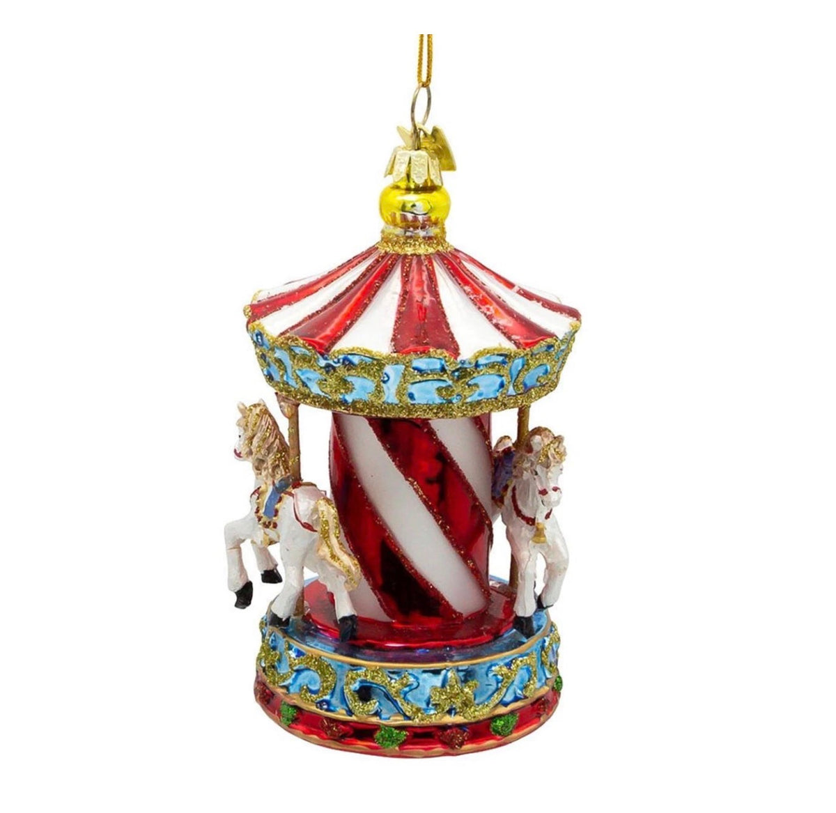 Noble Gems™ Carousel Glass Ornament #NB1360
