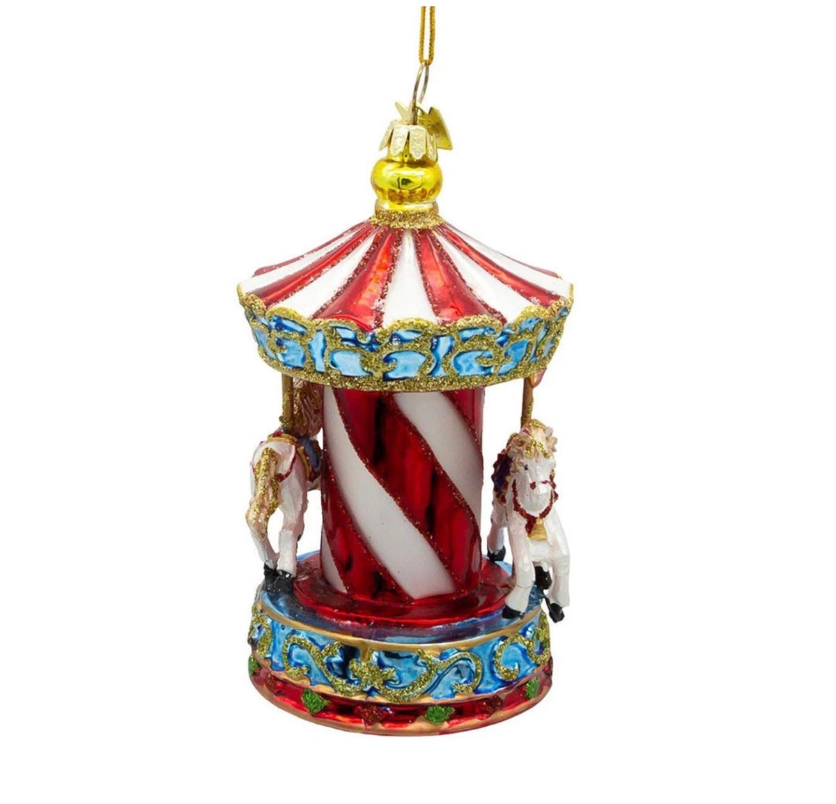 Noble Gems™ Carousel Glass Ornament #NB1360
