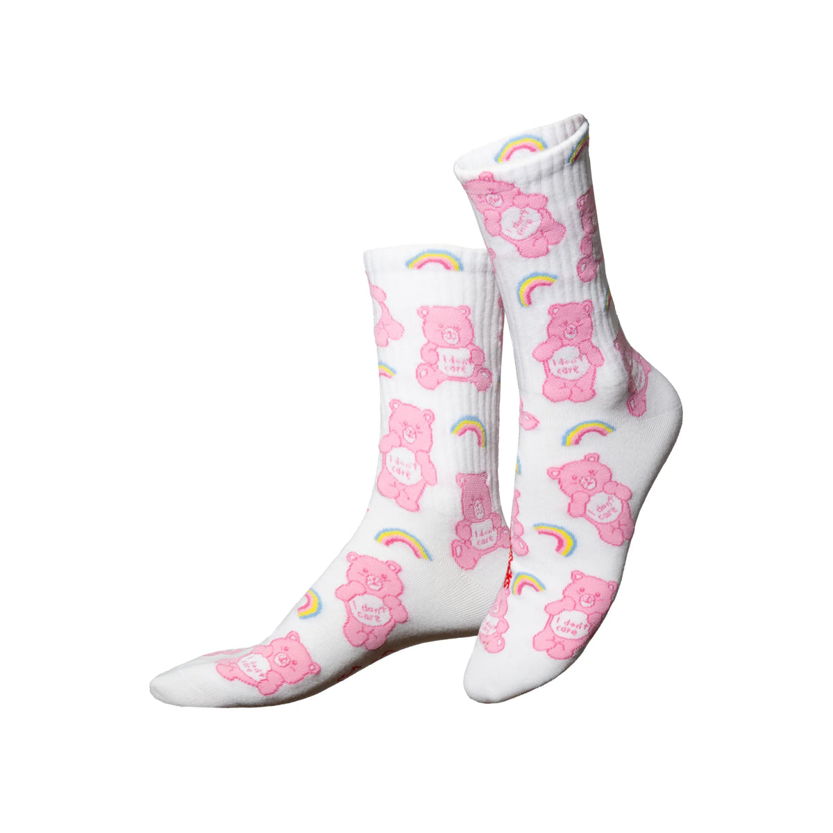 Eat My Socks Rainbow Bear Crew Socks