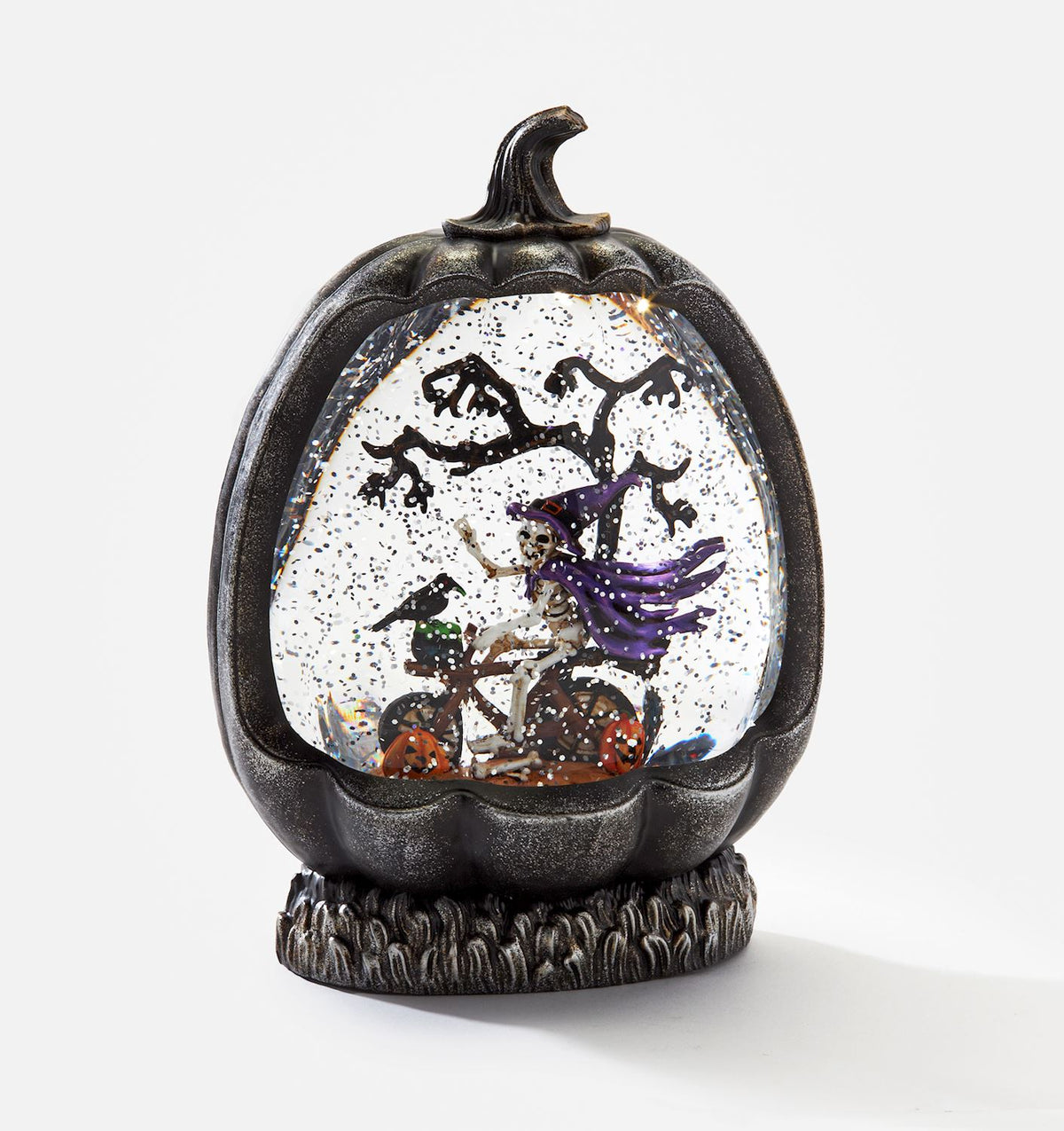 LED Black Pumpkin Water Lantern