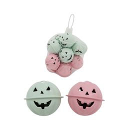 Metal Jack-O-Lantern Bells 2 Assorted