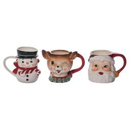 Ceramic Vintage Mugs, 3 Assorted (sold individually)