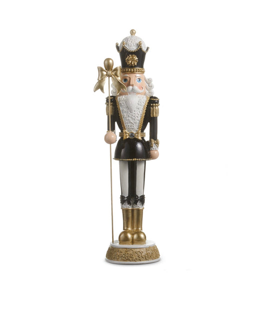 17.75" Black Bow Nutcracker