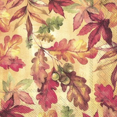 Cocktail Paper Napkins : BRIGHT AUTUMN by IHR
