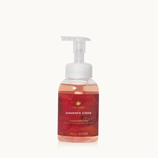 Turn everyday hand washing into a cozy, indulgent moment with our Simmered Cider Foaming Hand Wash. This self-foaming hand wash produces a rich, silky lather that gently cleanses while helping keep hands soft, hydrated, and lightly scented. Featuring warm, inviting notes of freshly pressed apples, clove, and cardamom, it evokes the comforting aromas of autumn in every wash. Perfect for adding a touch of warmth and seasonal fragrance to your hand care routine.

Vegan. Cruelty-Free. Dye-Free. Alcohol-Free. Fo