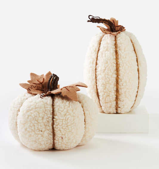Plush Pumpkin Decor, 2 Assorted (sold individually)