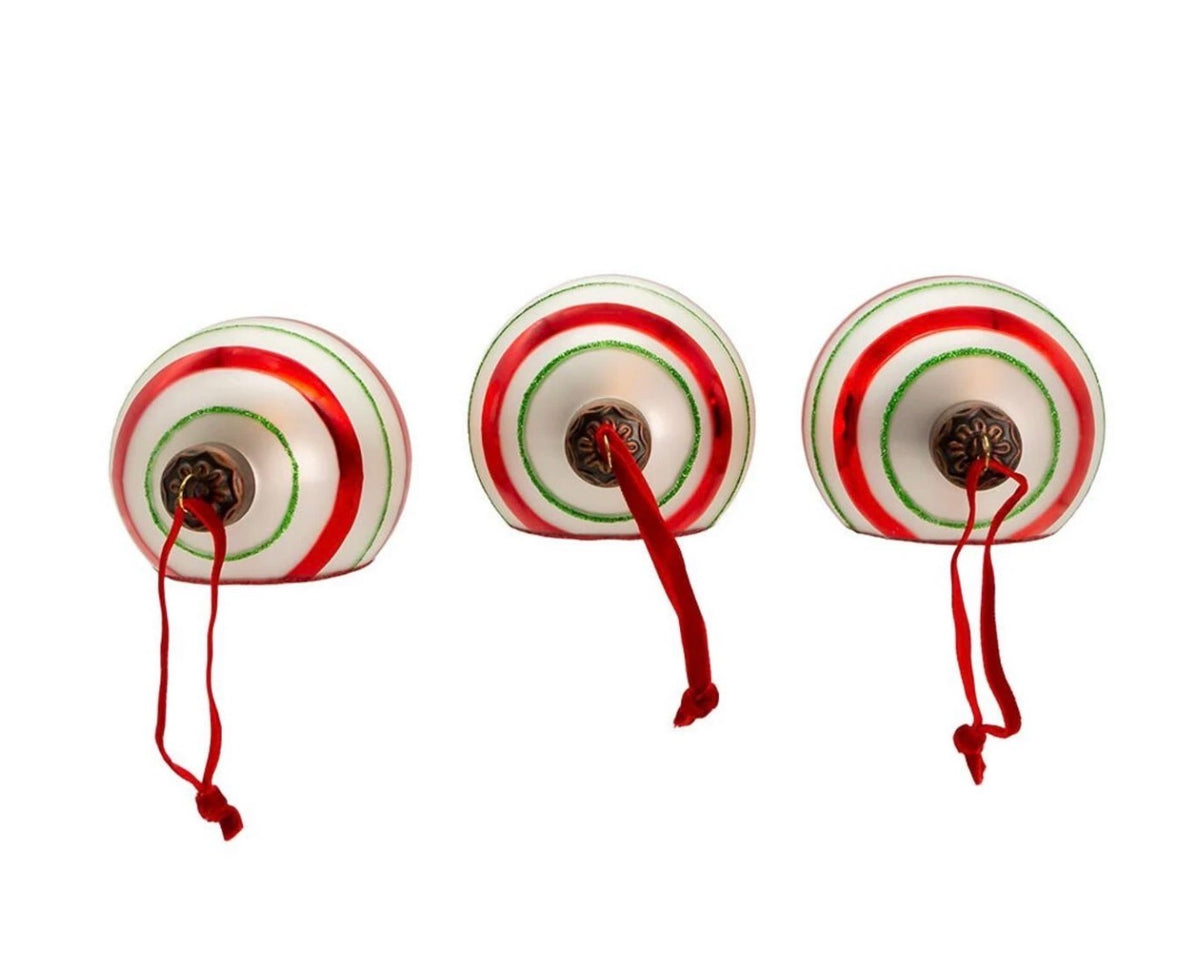3" The Early Years Glass Reflector Ornaments, 3 Piece Box