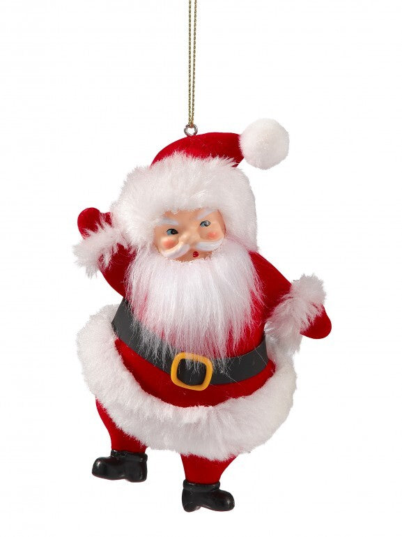 5.5"PVC OLD FASHIONED SANTA ORNAMENT