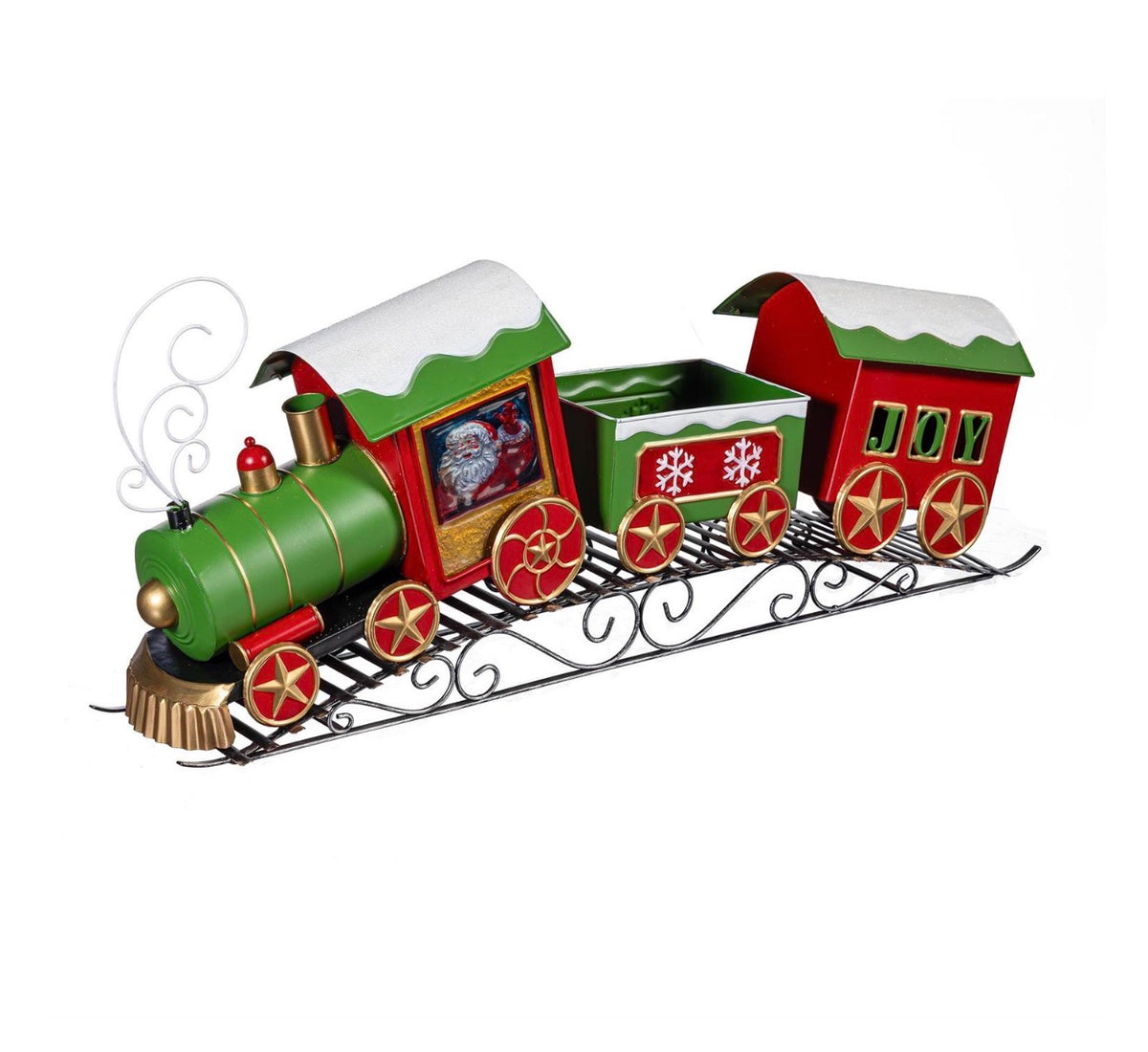 Twas the Night Planter, Metal Planter, Christmas Train, 25" L x 14" H