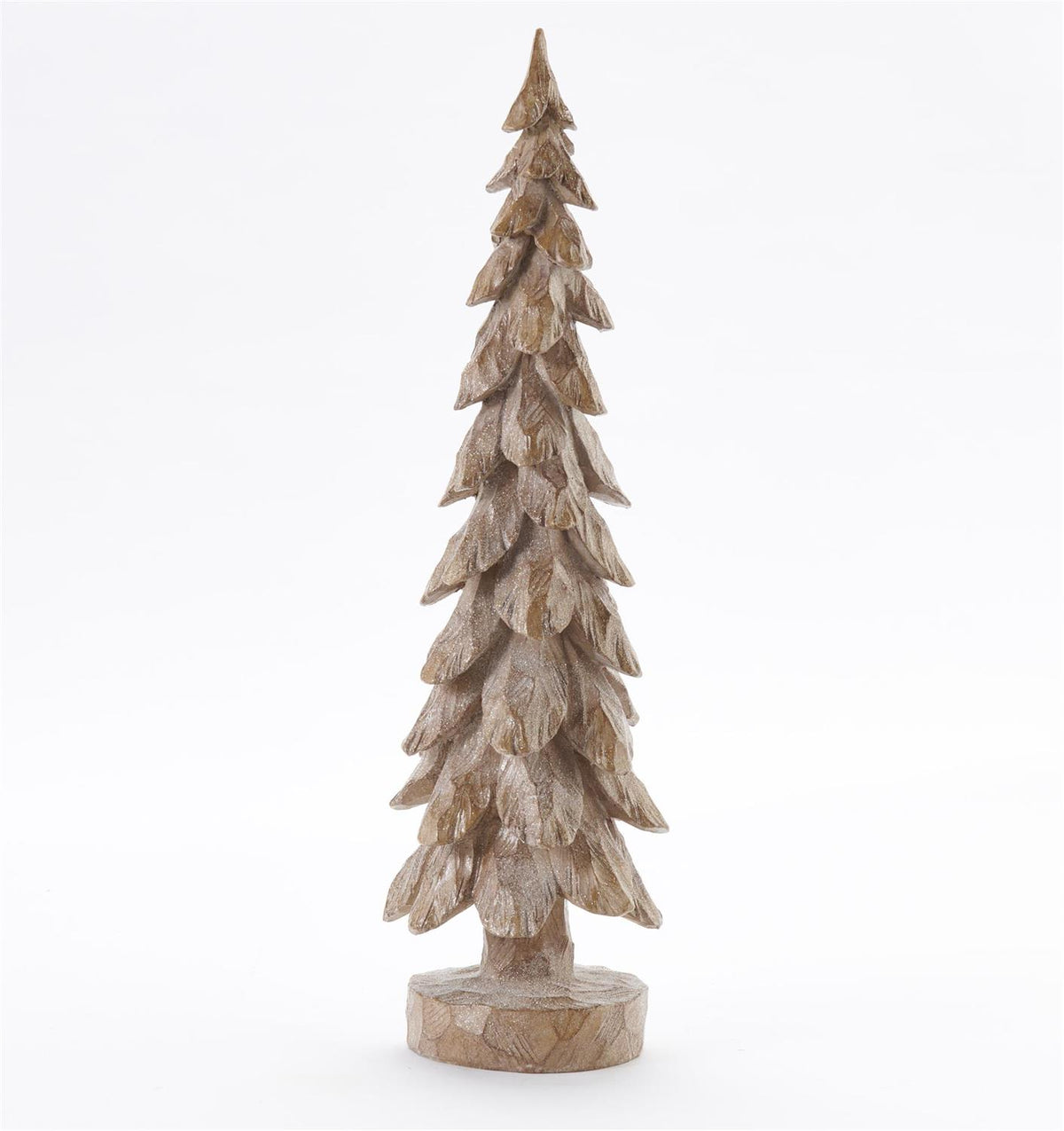 Large Brown Christmas Tree Figurine
