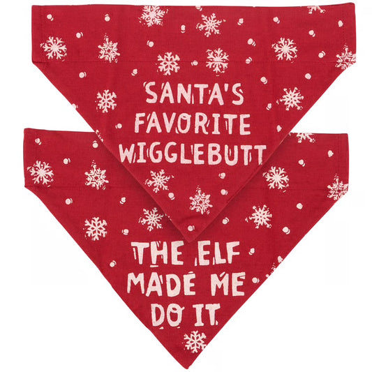 Wiggle/Elf Collar Dog Bandana, Large