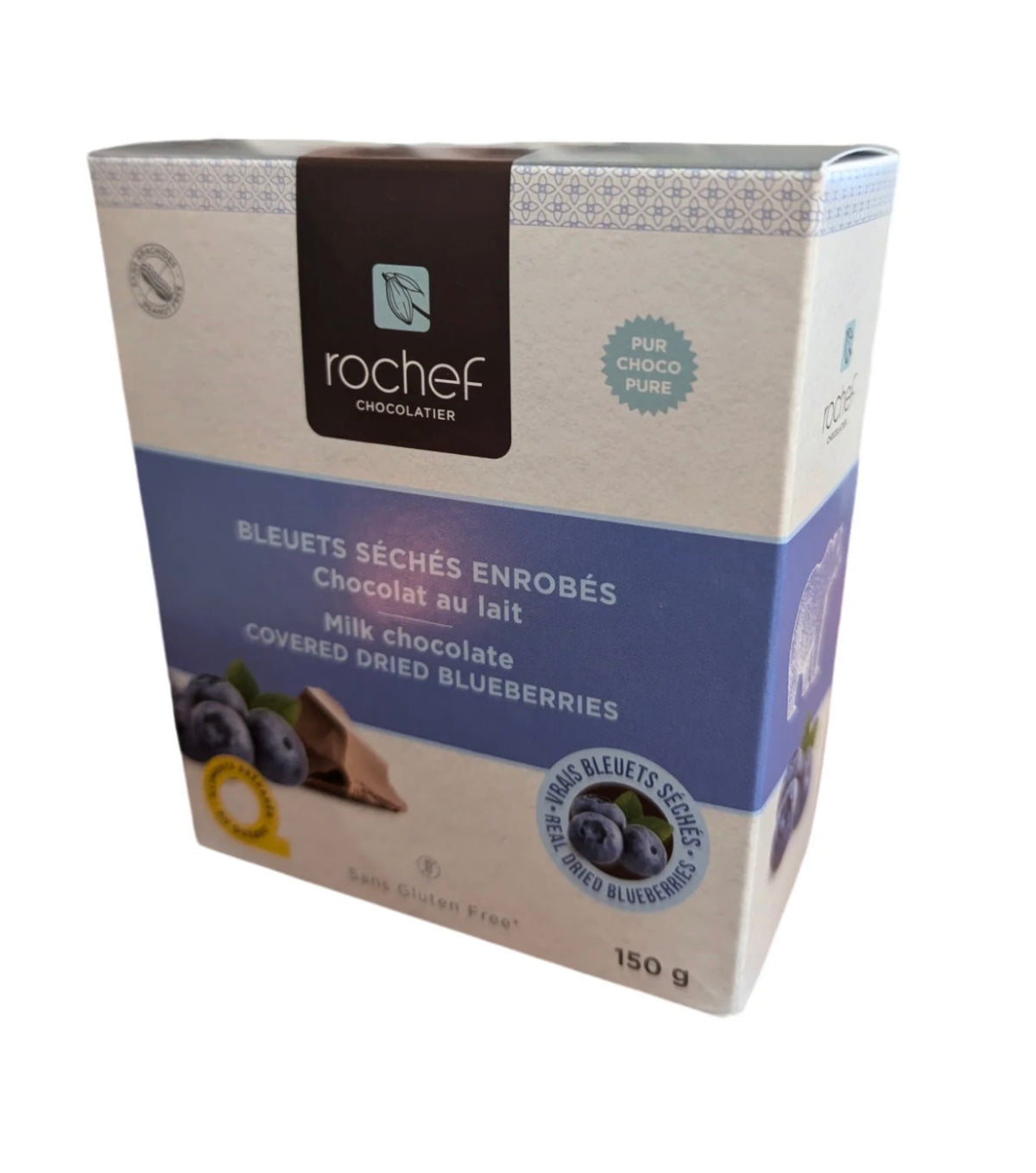 MILK CHOCOLATE COVERED REAL DRIED BLUEBERRIES, 2 Assorted Sizes (sold individually), 150g & 300g