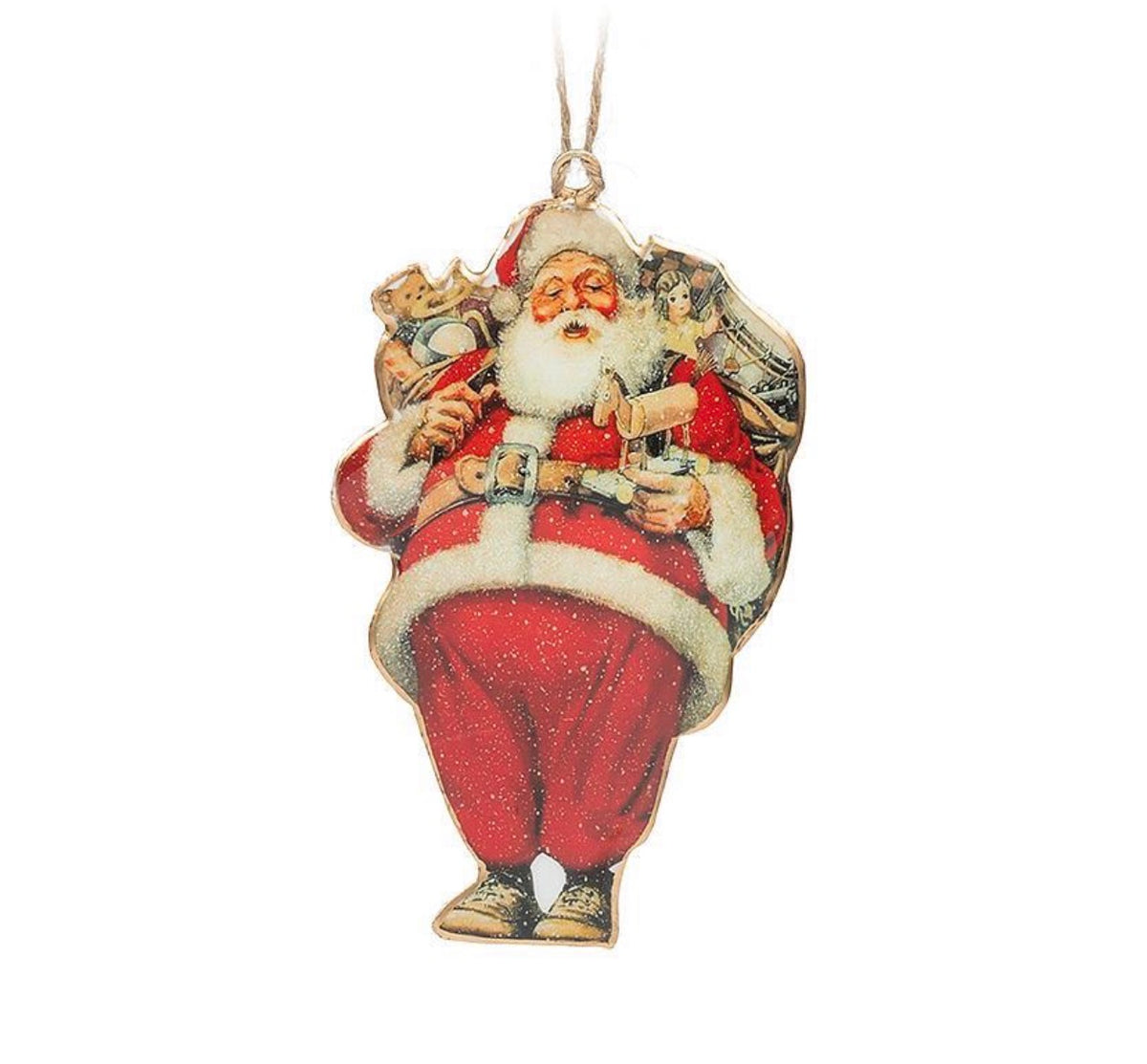 Big Belly Santa Ornament