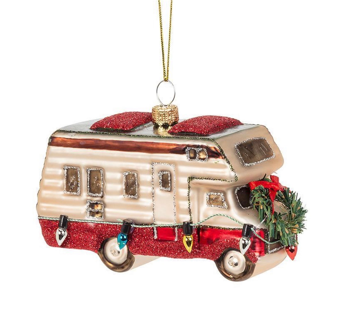 RV Camper Ornament with Lights