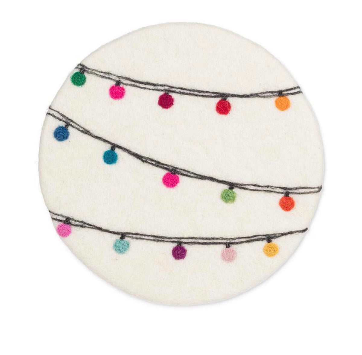 Festive Lightstring Trivet