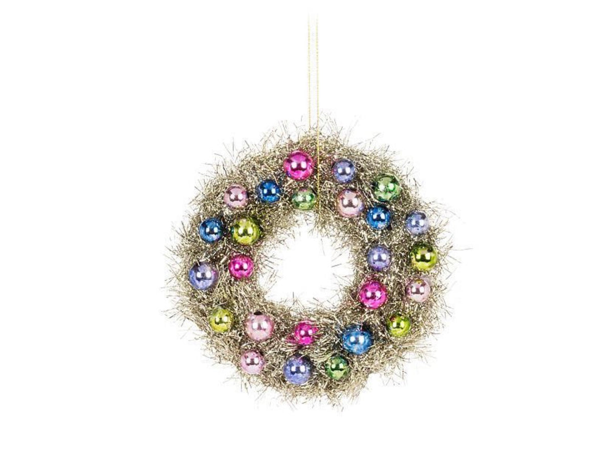 Small Ball & Tinsel Wreath Ornament