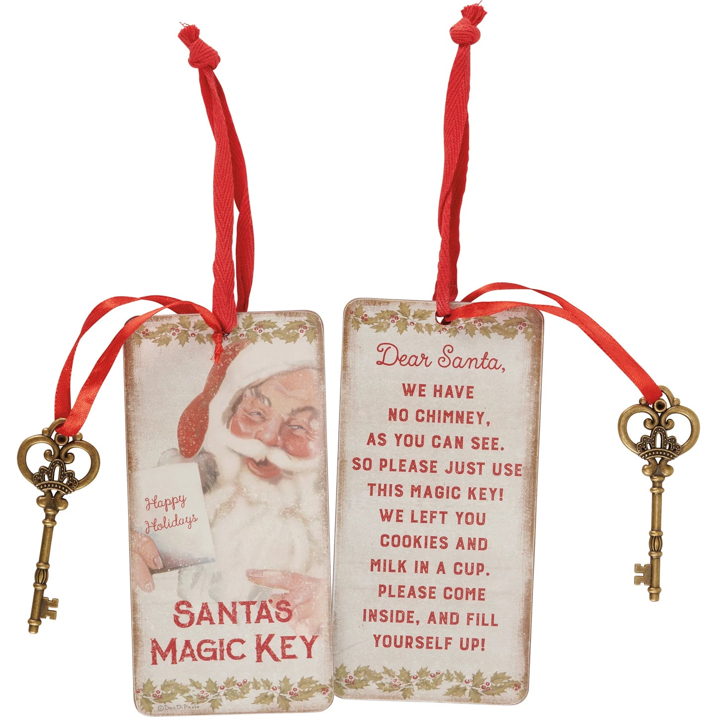 Santa’s Magic Key Door Ornament
